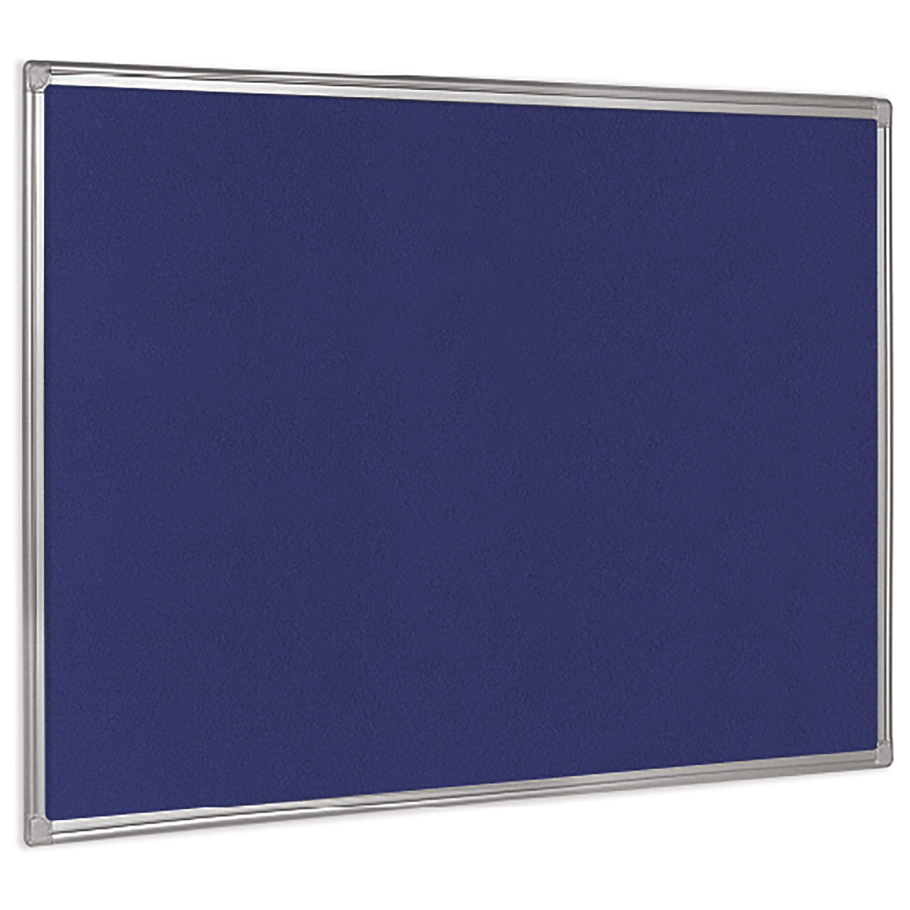 Bi-office Maya Felt Noticeboard Plastic Frame 180x120cm Blue Fb8543186