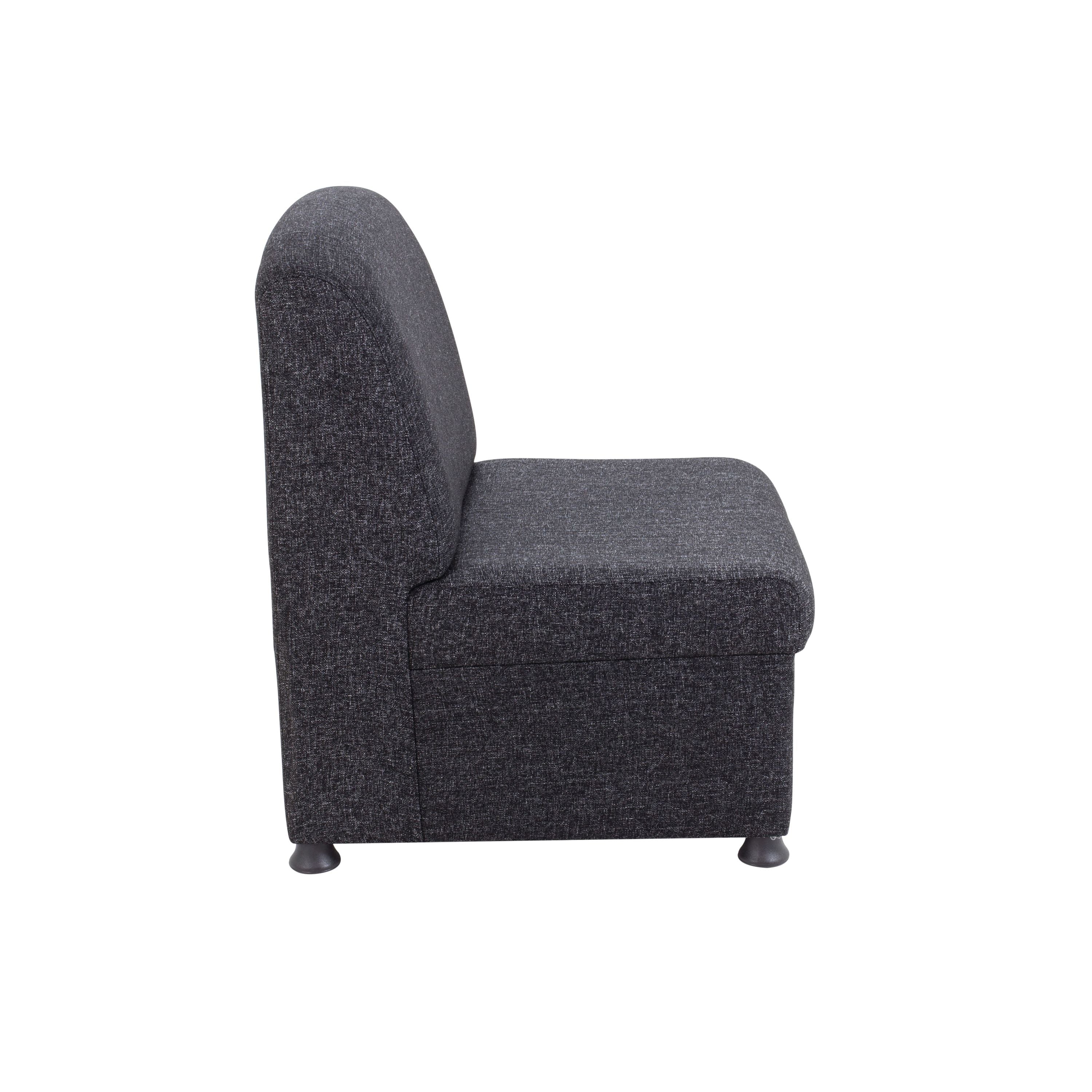 Arista Modular Reception Chair 610x670x830mm Charcoal Kf74203