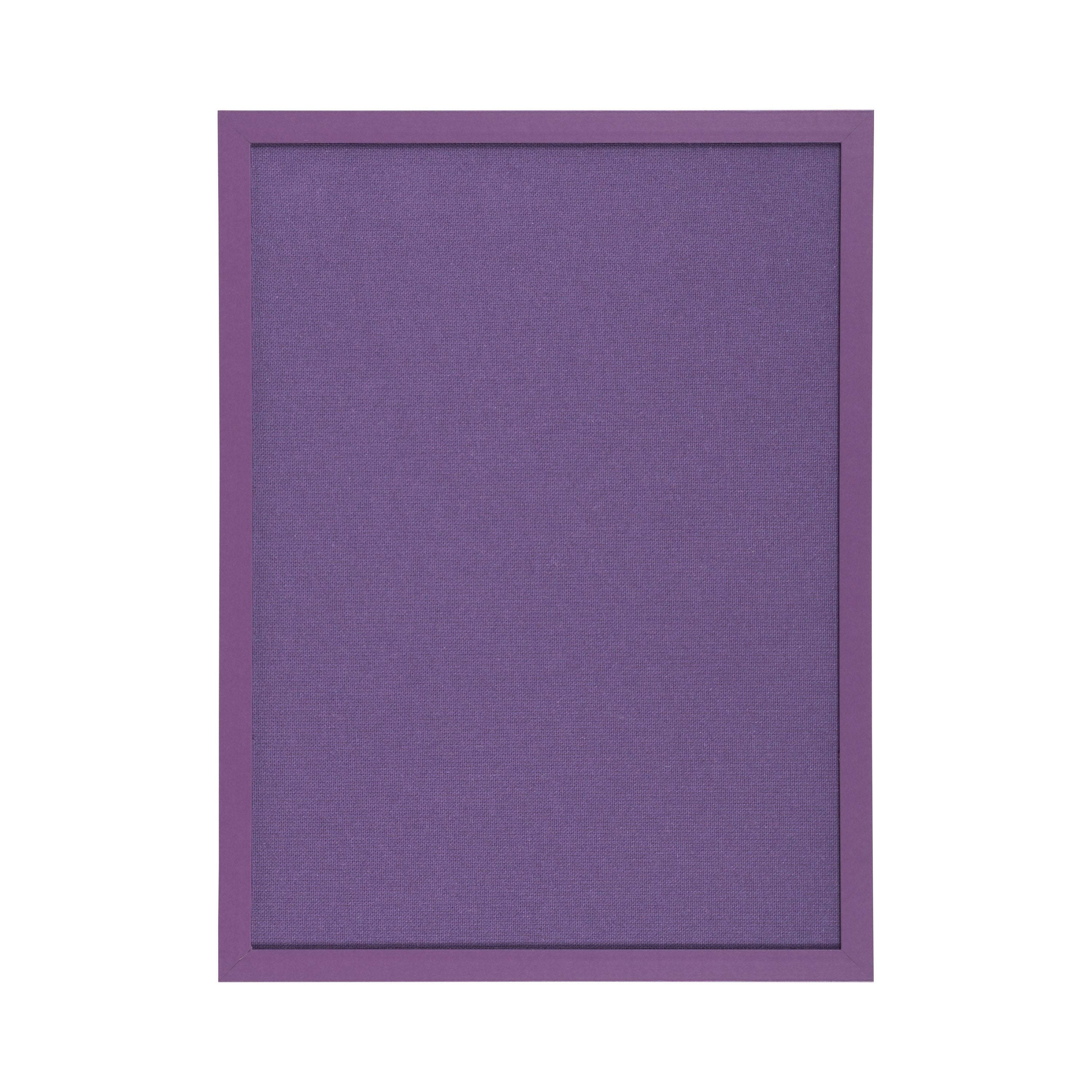Bi-office Essentials Purple Fabric Noticeboard Purple Frame 60x45cm Fb0469418