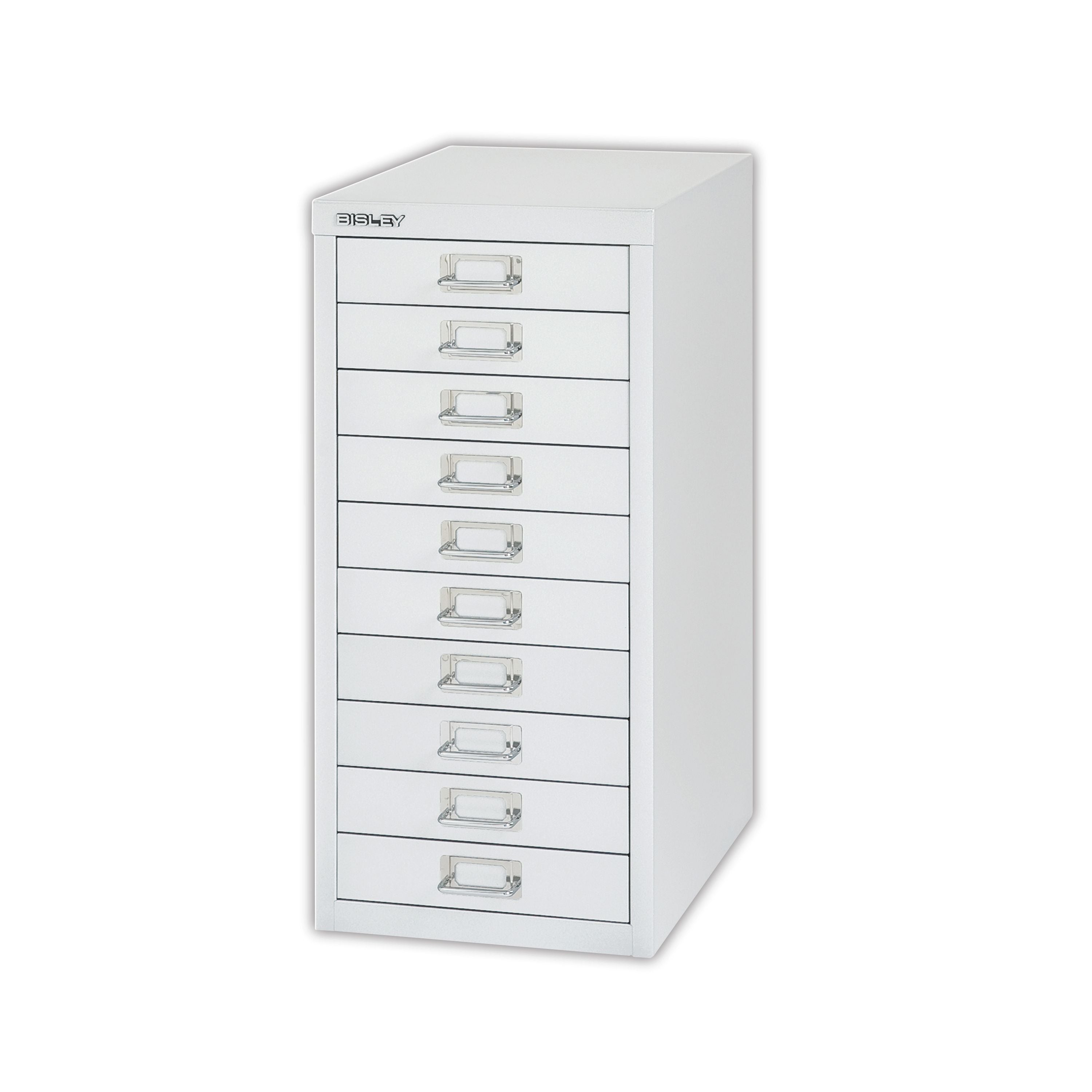 Bisley 10 Multidrawer Cabinet 279x380x590mm Silver By40500