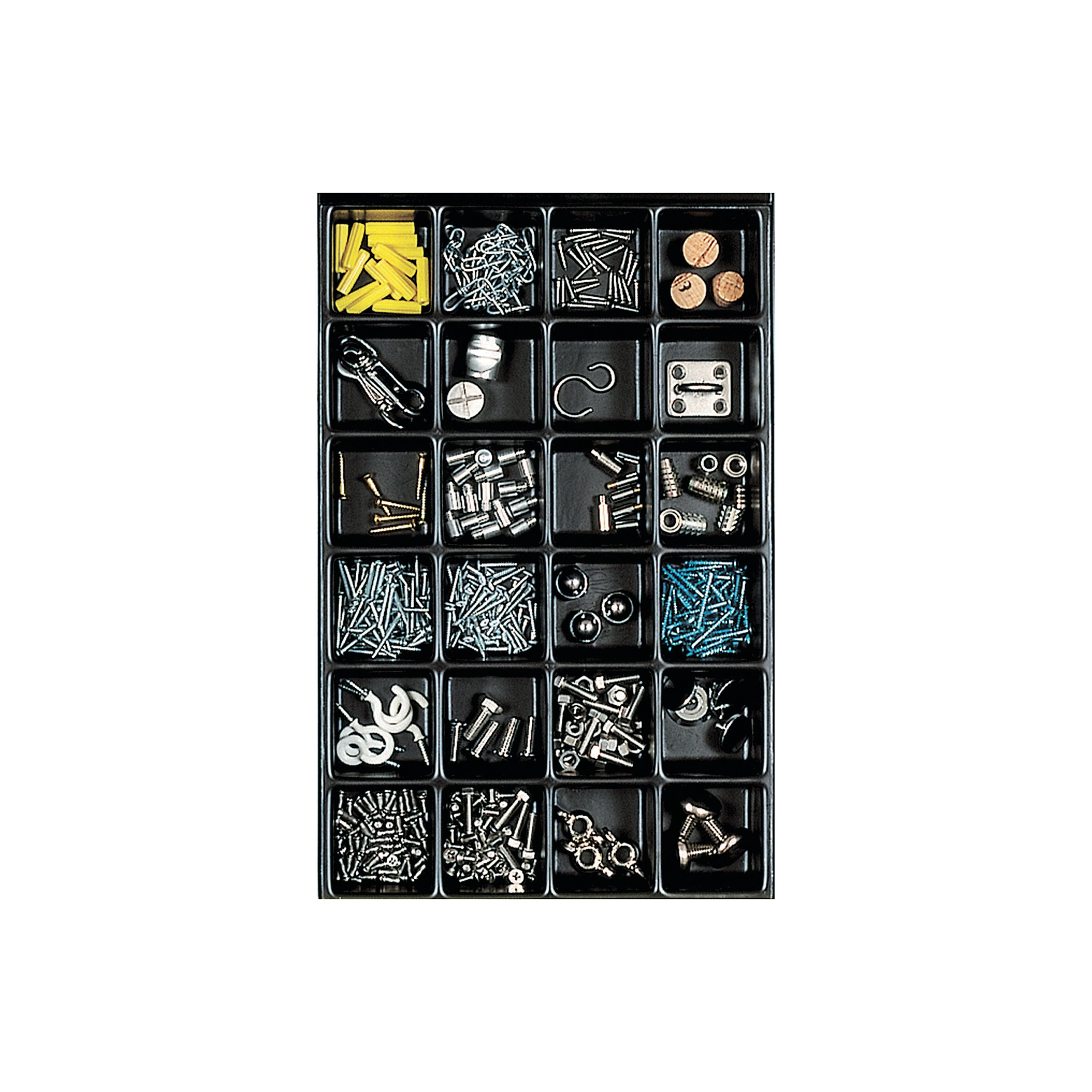 Bisley Multidrawer Insert Tray Plastic 24 Compartments 215x340x51mm 224p5