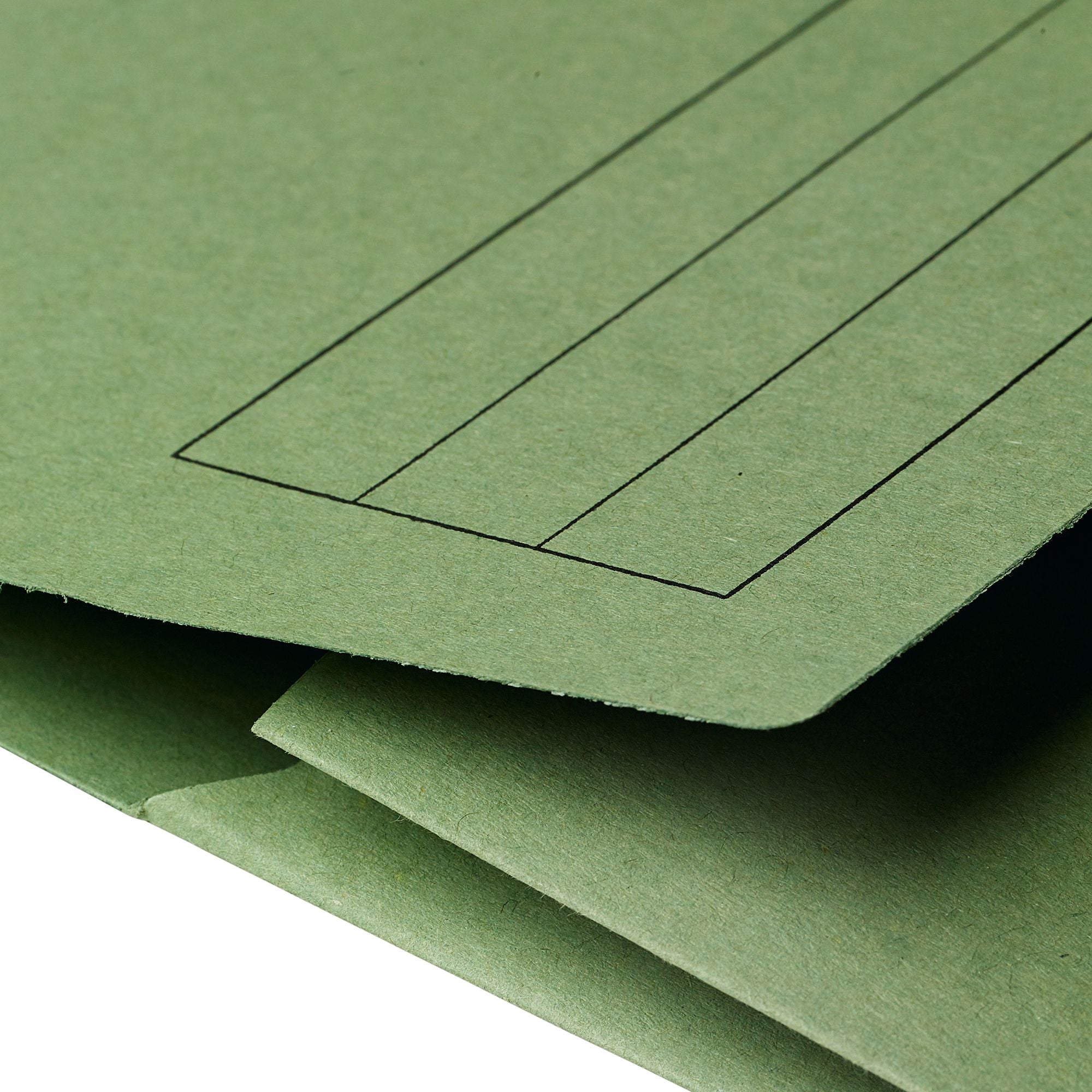 5 Star Office Document Wallet Half Flap 285gsm Recycled Capacity 32mm A4 Green â€“ (Pack of 50)