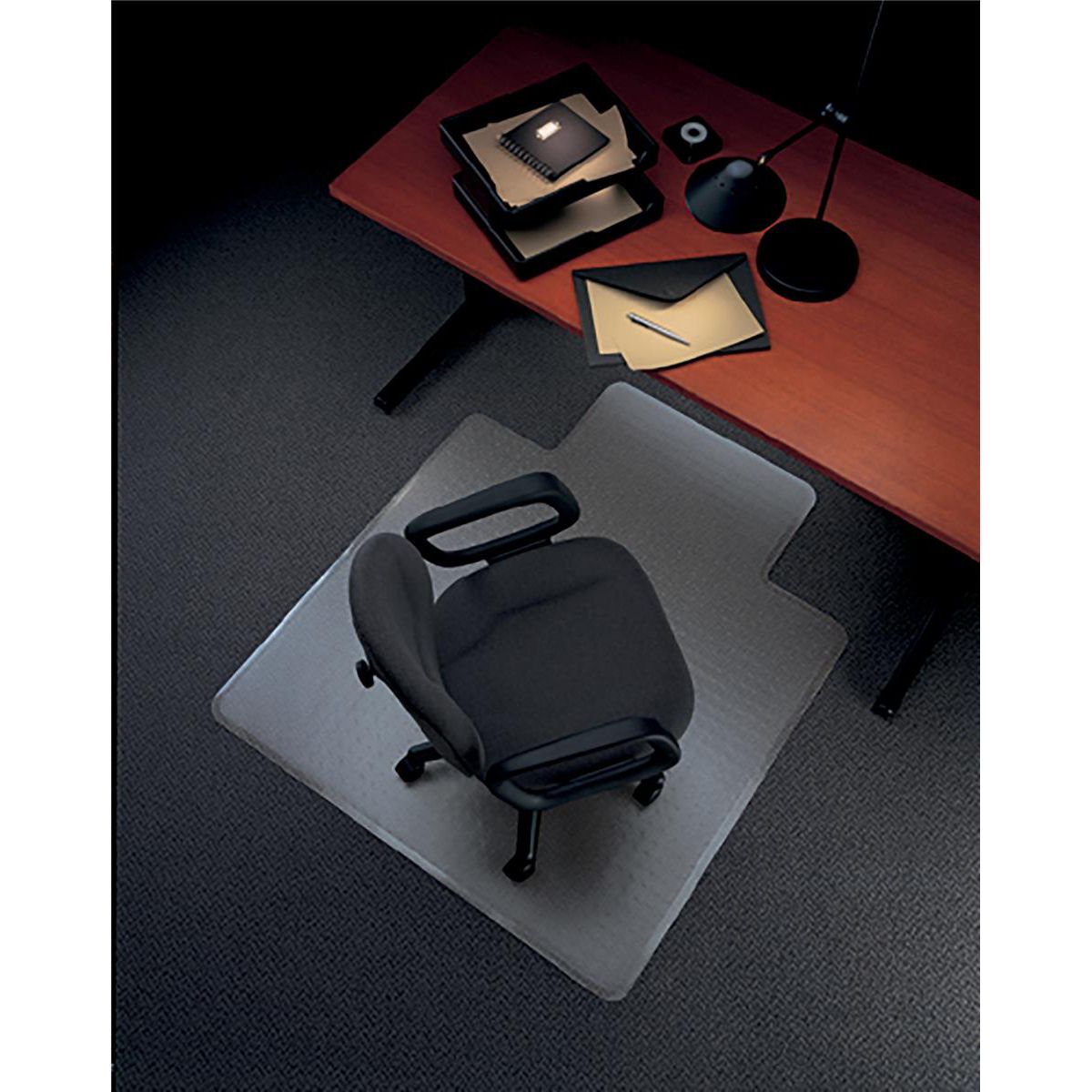 5 Star Office Chair Mat For Carpets Pvc Lipped 900x1200mm Clear/transparent