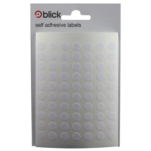 Blick White 8mm Round Label Bag (Pack of 9800)