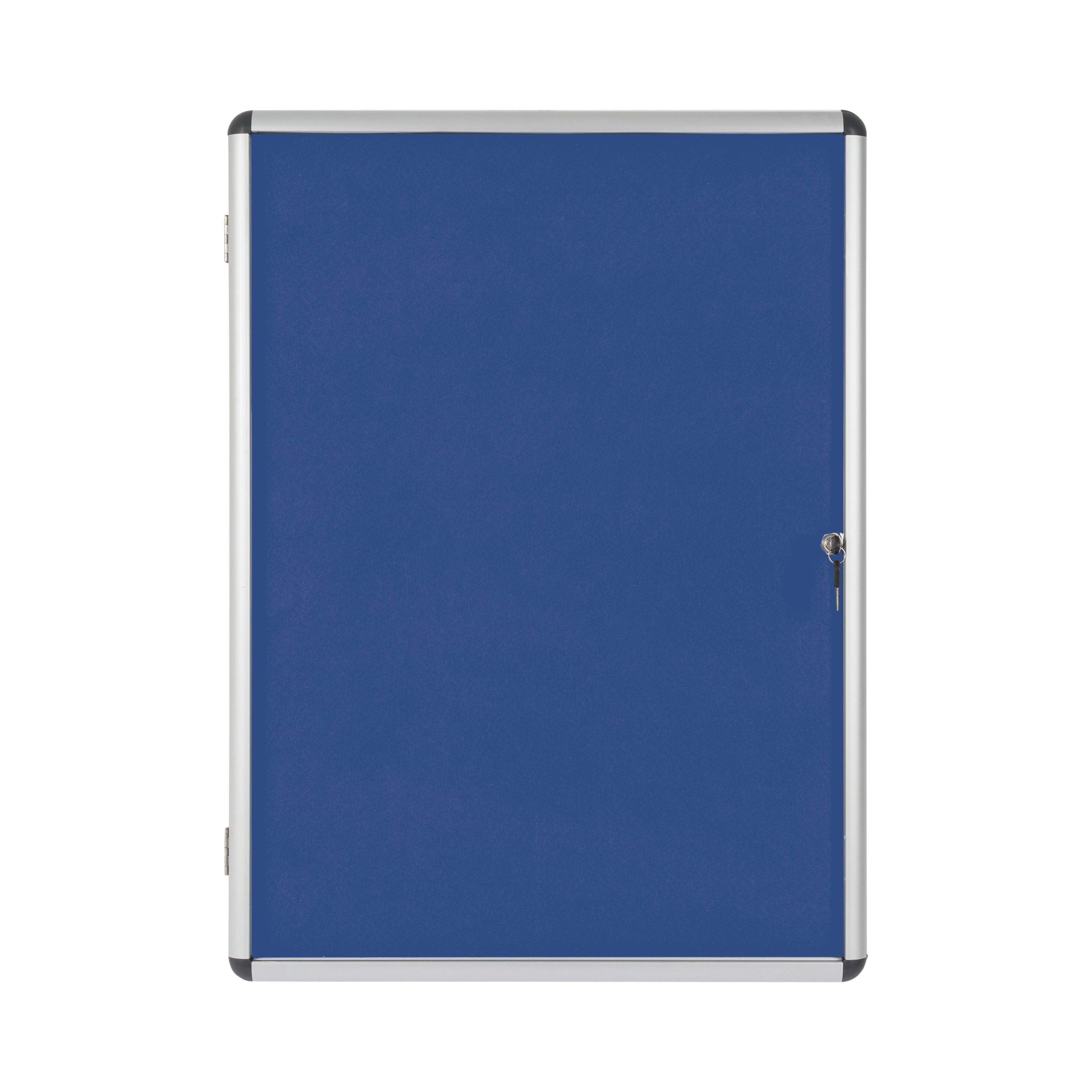 Bi-office Enclore Felt Indoor Lockable Glazed Case 1160x981x35mm Blue Vt640107150