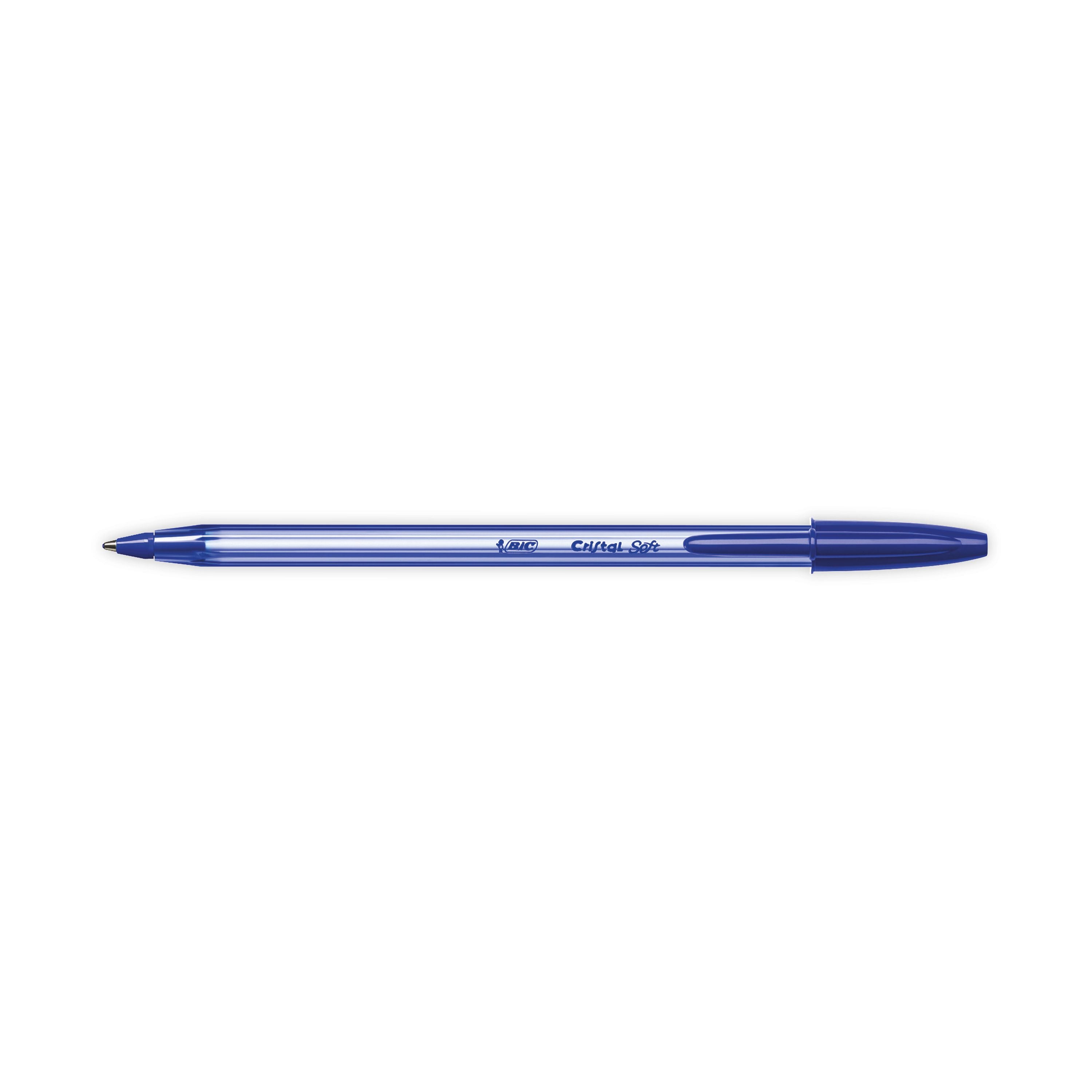 Bic Cristal Soft Ballpoint Pen Medium Blue - (Pack of 50)