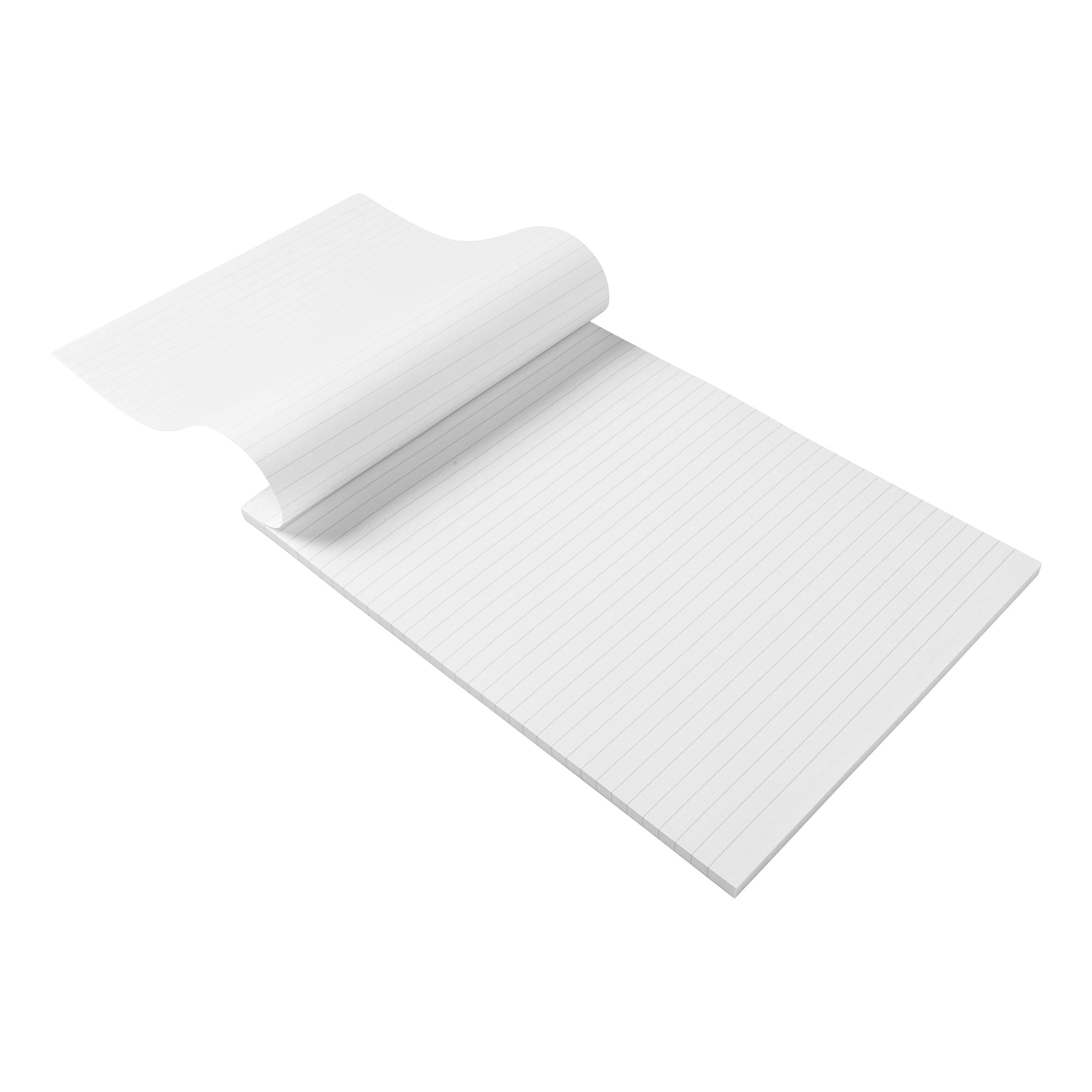 5 Star Recycled Memo Pad Headbound 70gsm Ruled 160pp A4 White Paper – (Pack of 10)