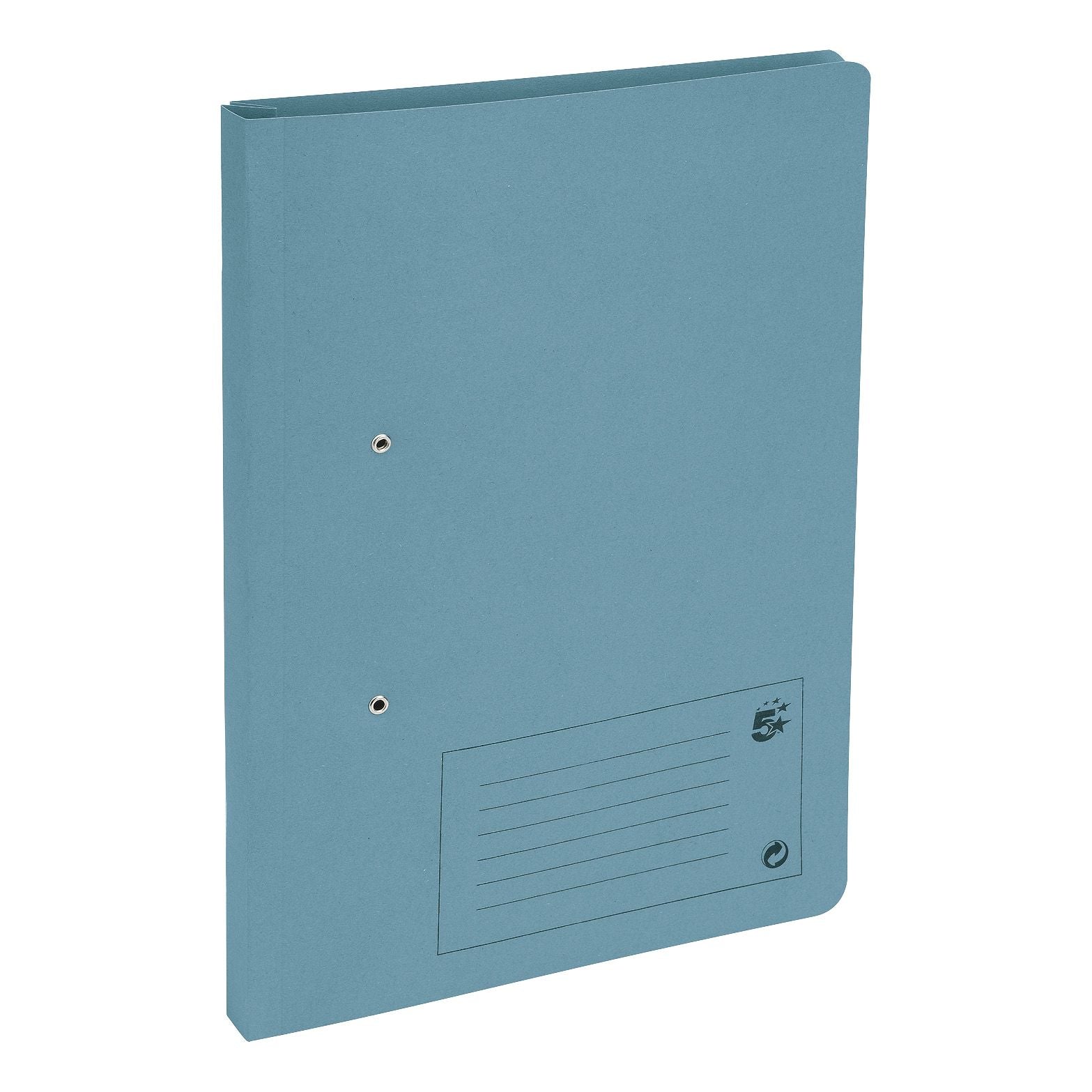 5 Star Office Transfer Spring File Mediumweight 285gsm Capacity 38mm Foolscap Blue â€“ (Pack of 50)