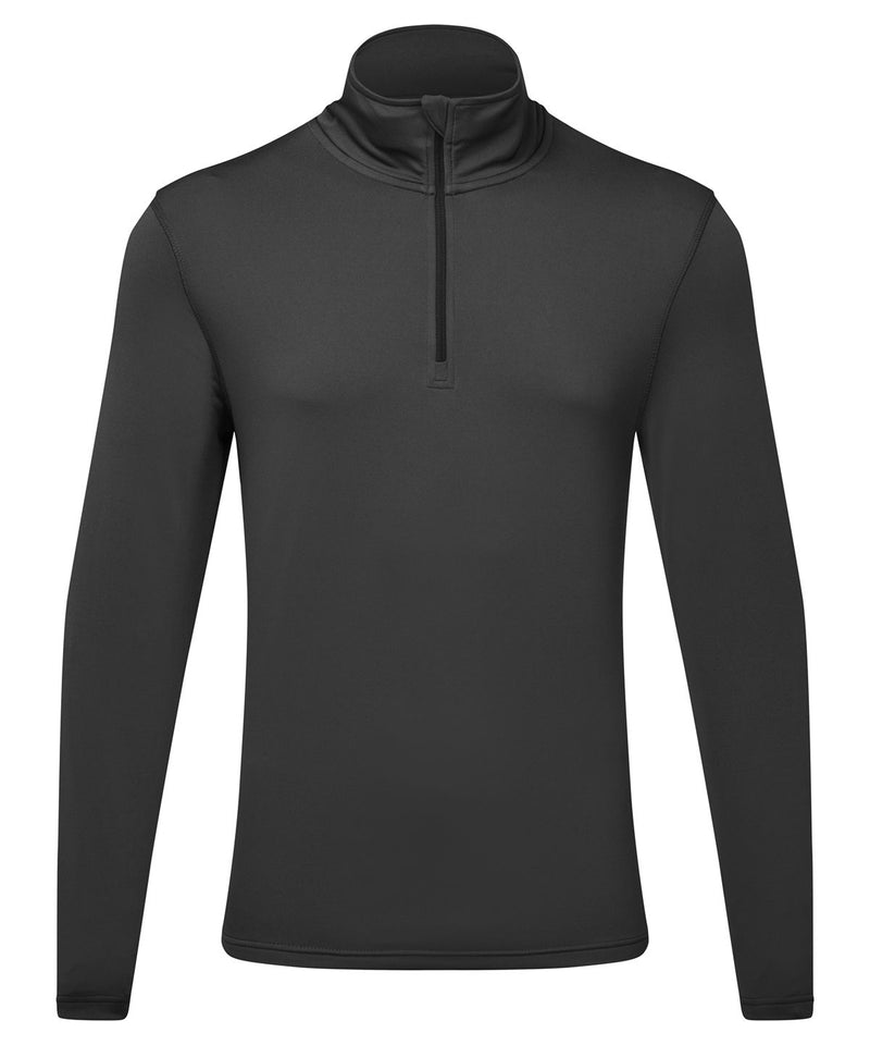 Tri Dri Recycled Long Sleeve Brushed Back Zip Top - TR111