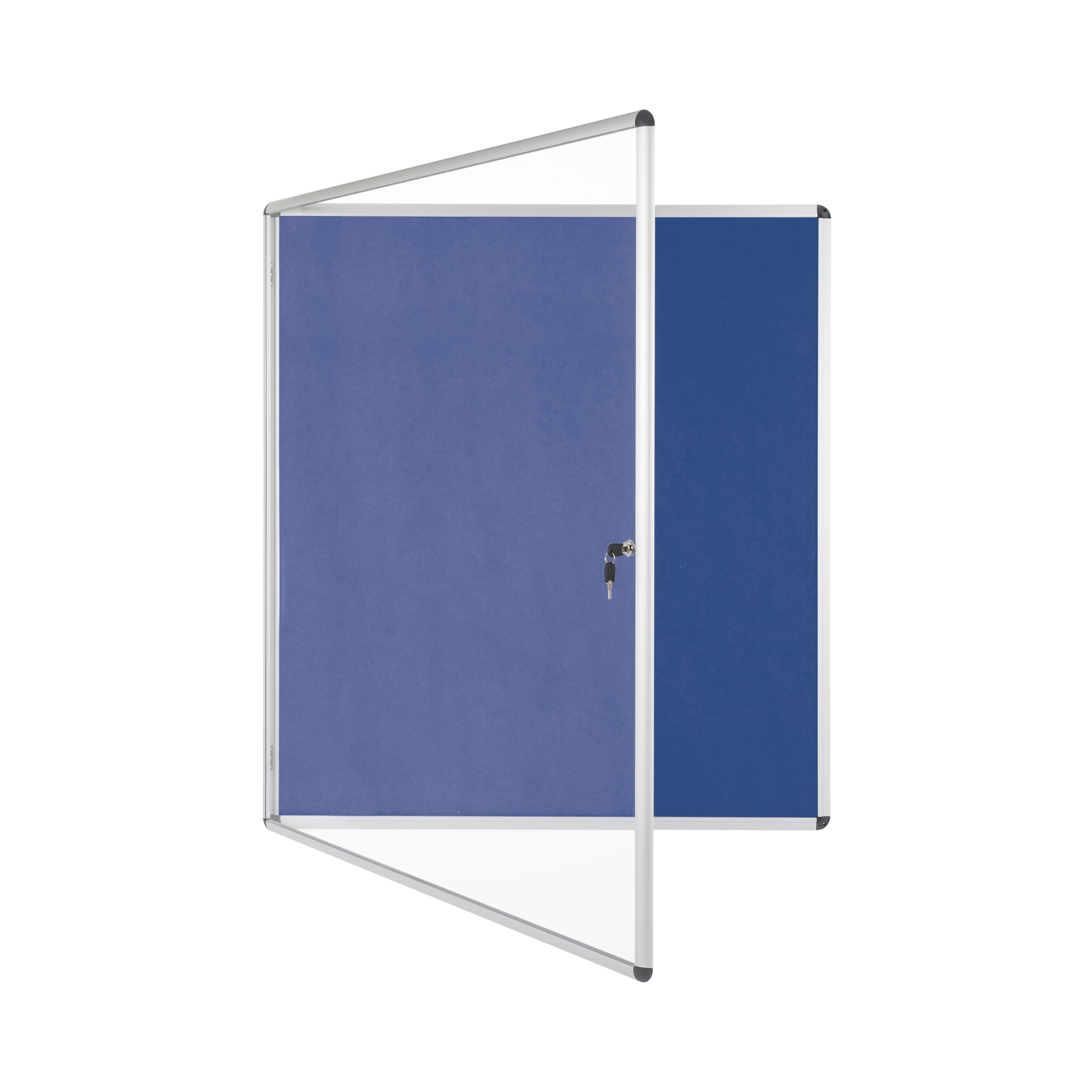 Bi-office Enclore Display Case Blue Felt Acrylic Aluminium Frame 20xa4 Vt740107150