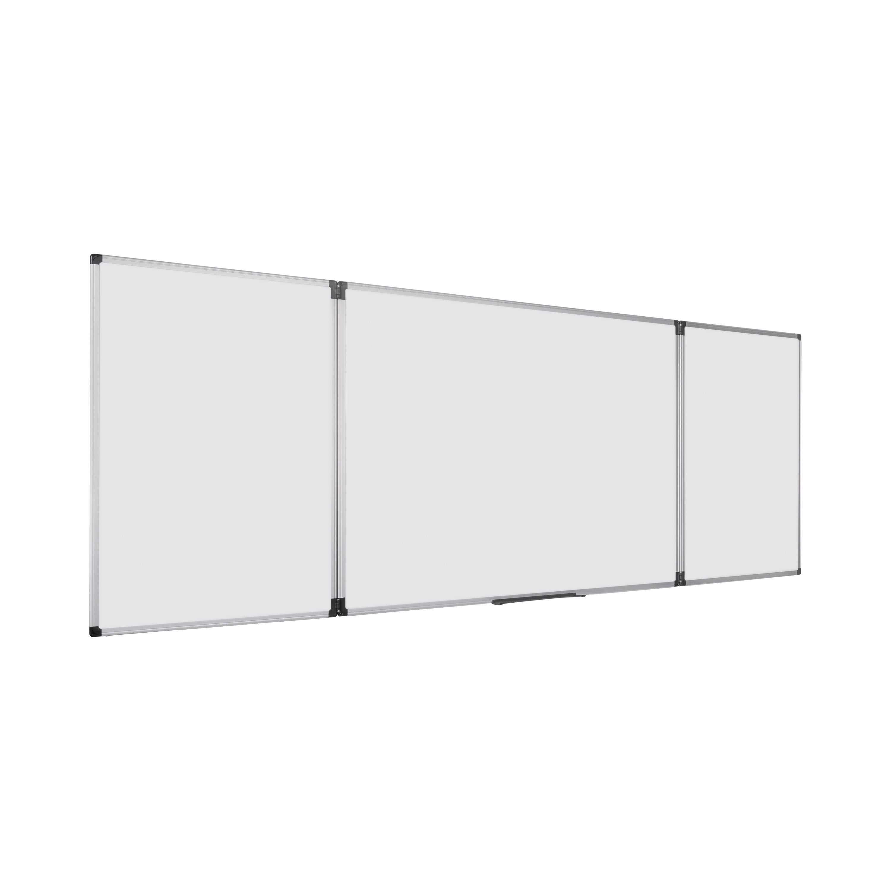 Bi-office Maya Trio Magnetic Lacquered Steel Surface Aluminium Frame 120x90cm Tr02020509170