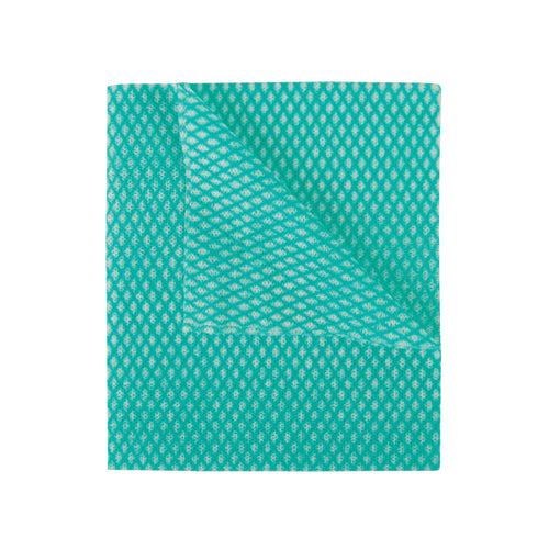 2work Economy Cloth 420x350mm Green (pack Of 50) 2w08169
