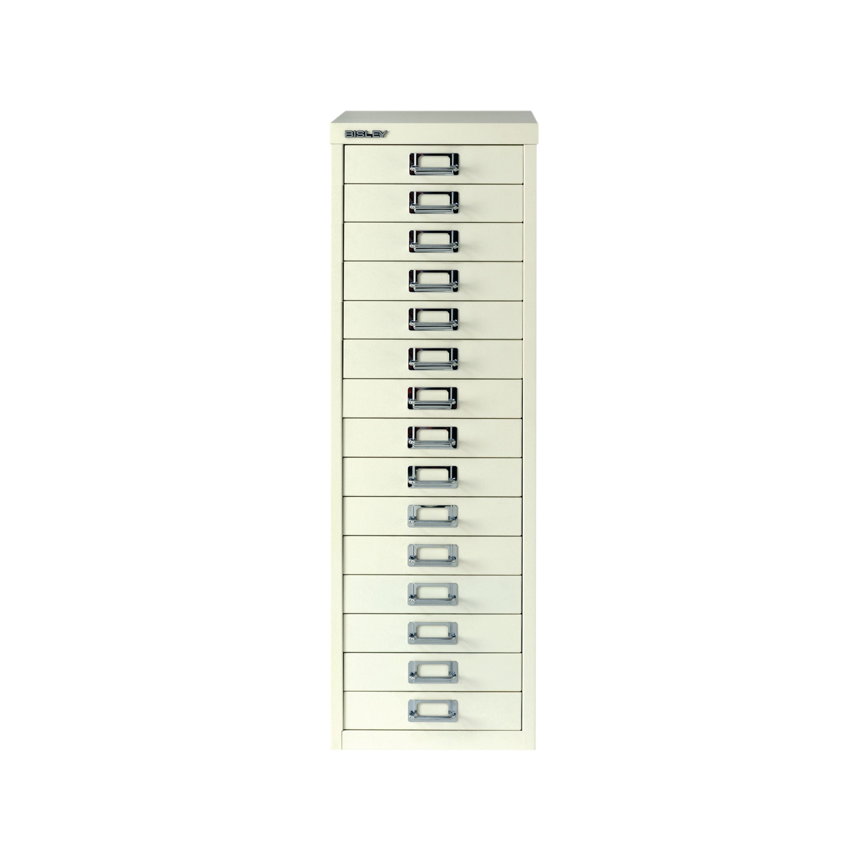 Bisley 15 Multidrawer Filing Cabinet A4279x380x860mm Chalk White By15308