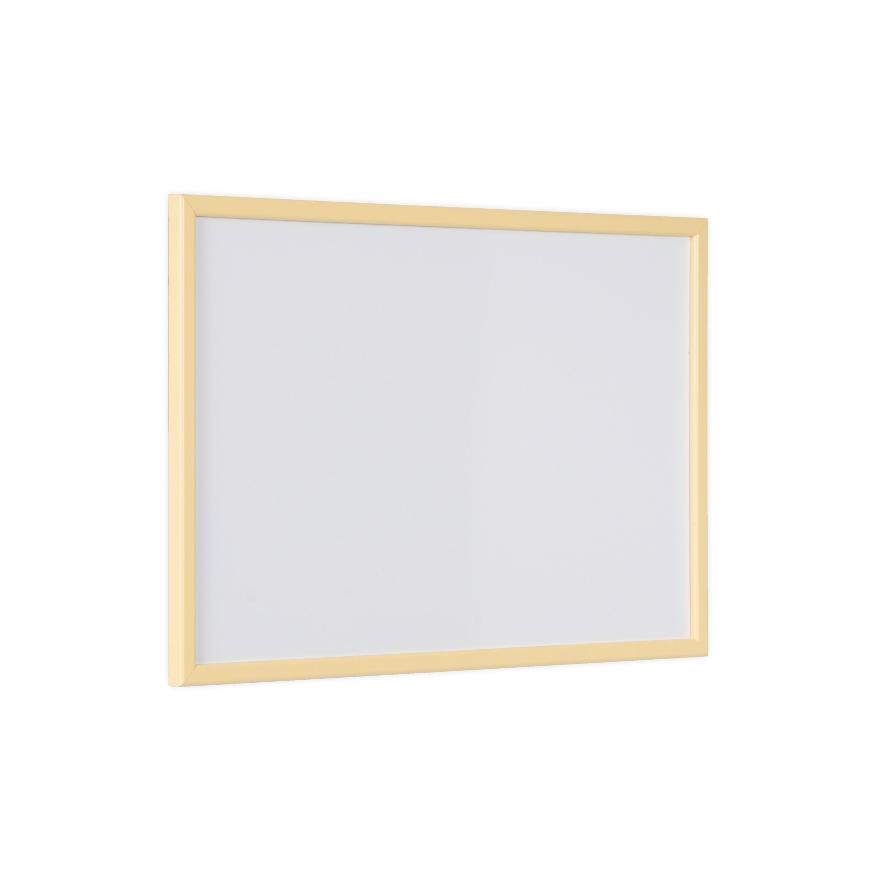 Bi-office Pastel Non-magnetic Whiteboard Yellow Frame 60x40cm Mp03001961