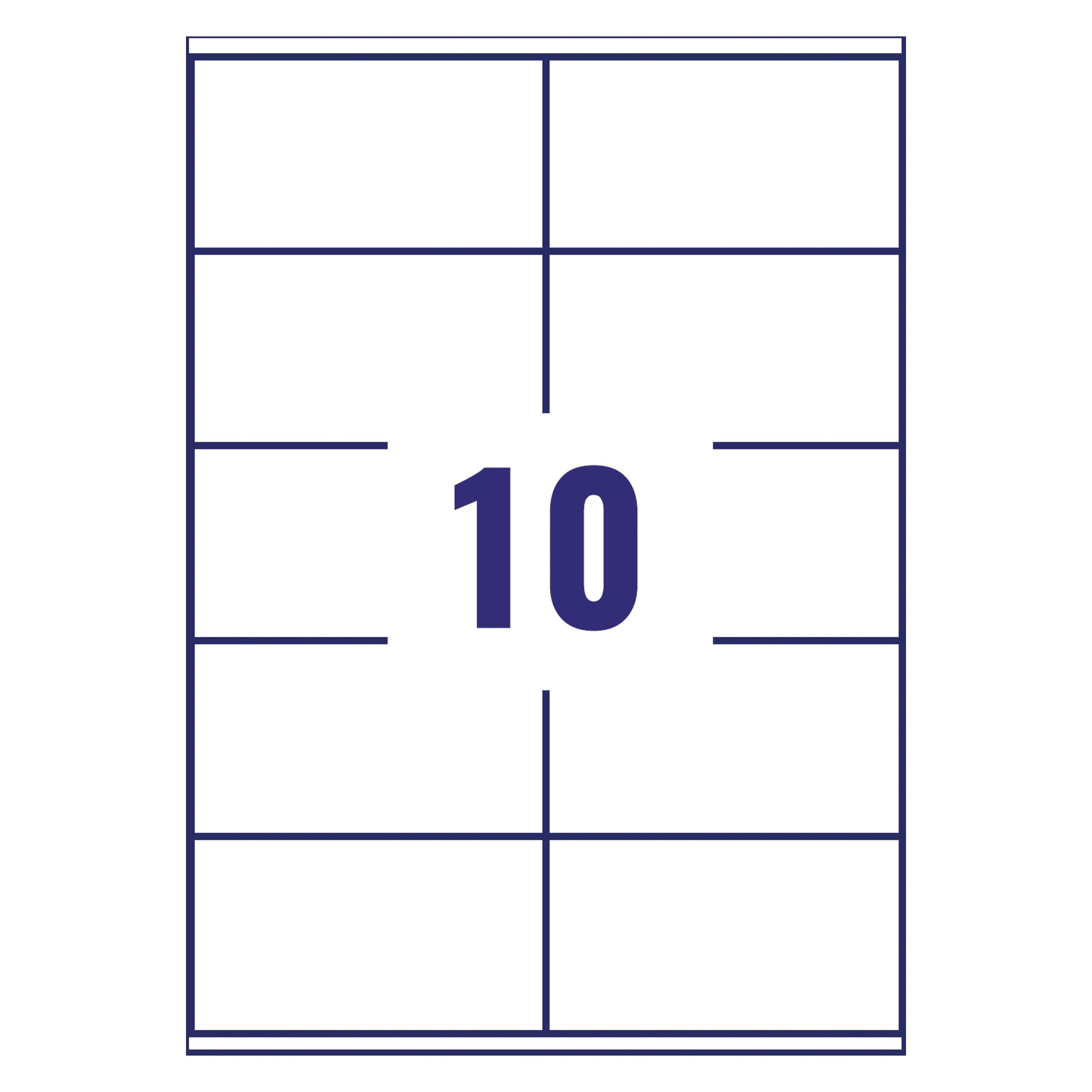 Avery Weatherproof Shipping Label 99.1x57mm 10 Per Sheet – (Pack of 250)