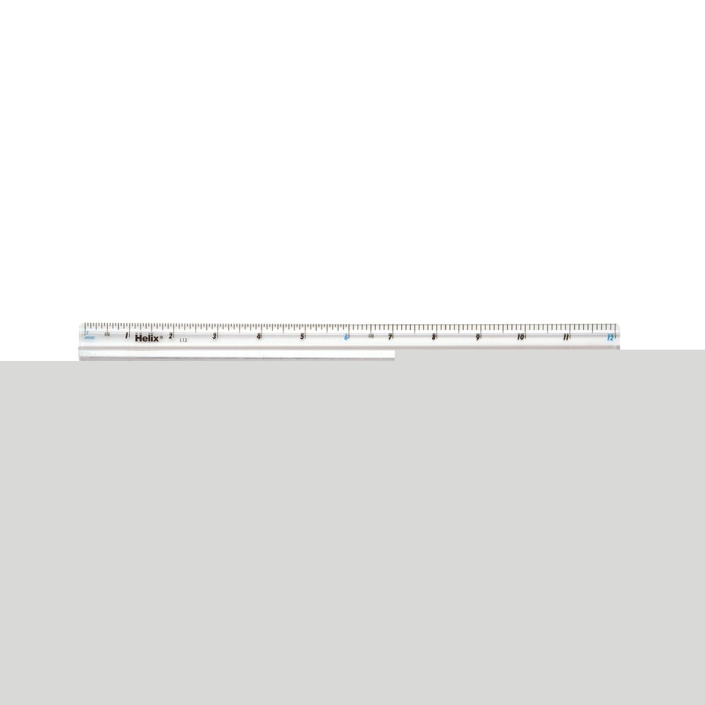 Helix Shatter Resistant Fingergrip Ruler 30cm – (Pack of 10)