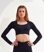 Tri Dri Womens Ribbed Seamless '3d Fit' Crop Top - TR224 - thumbnail 1