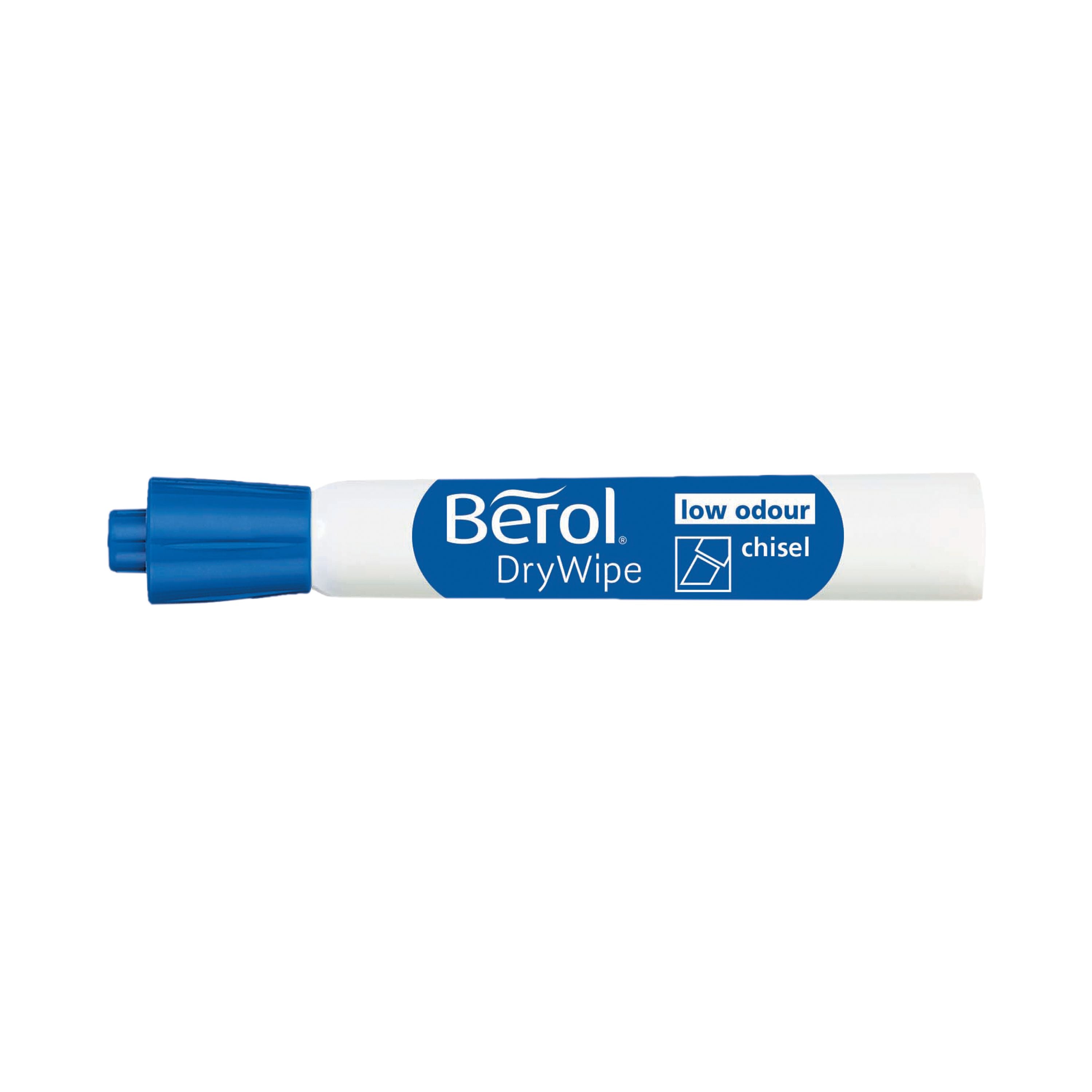 Berol Drywipe Marker Chisel Tip Black – (Pack of 48)