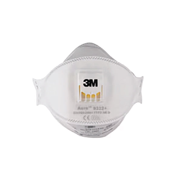 3m Aura Comfort Cool Flow Particulate Respirator Ffp2 Valved X10 (pack Of 12) 9322