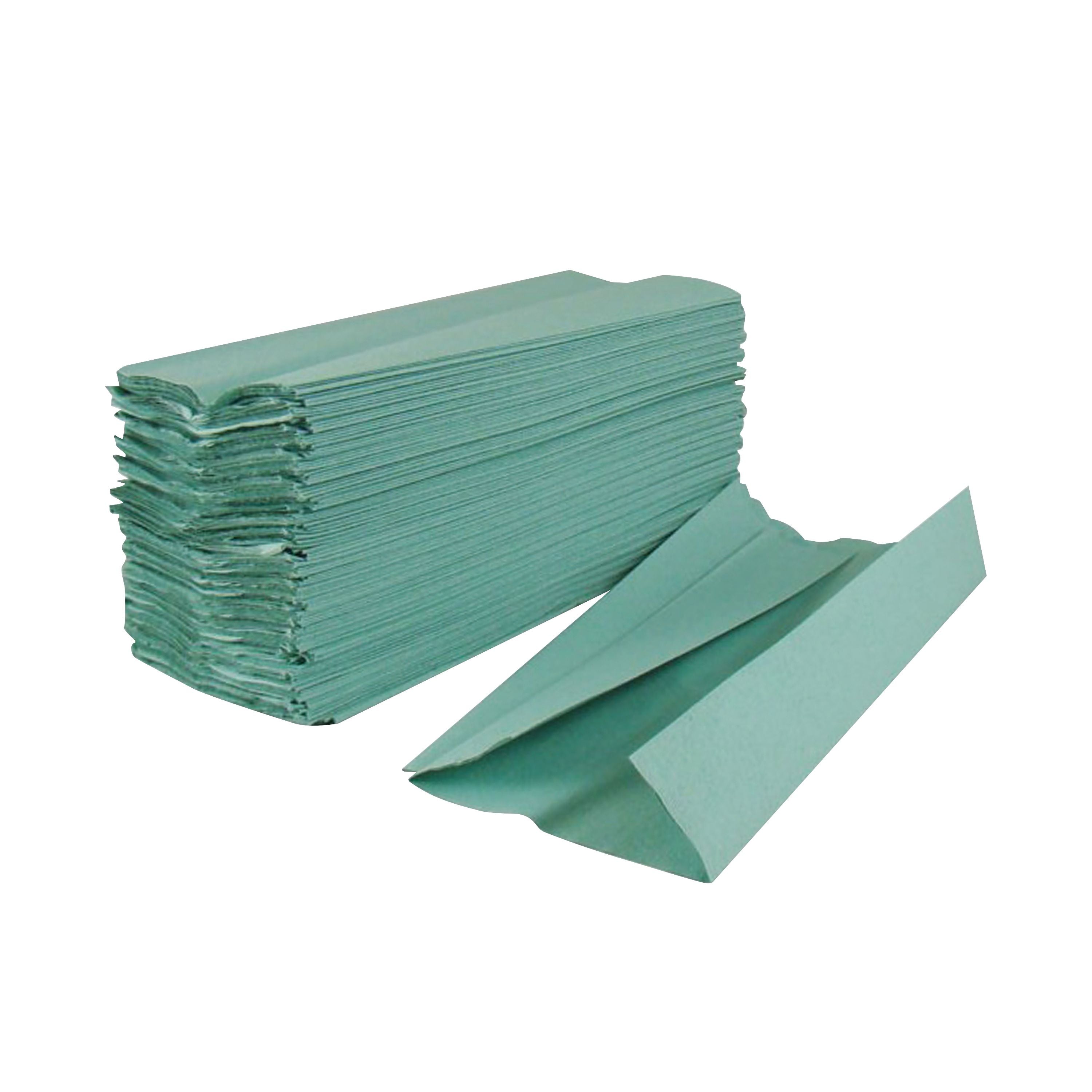 2work C-fold Hand Towels 1-ply Green (pack Of 2880) Kf03801