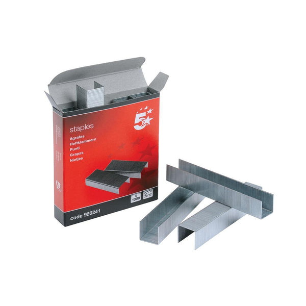 5 Star Staples 23/12 – (Pack of 1000)