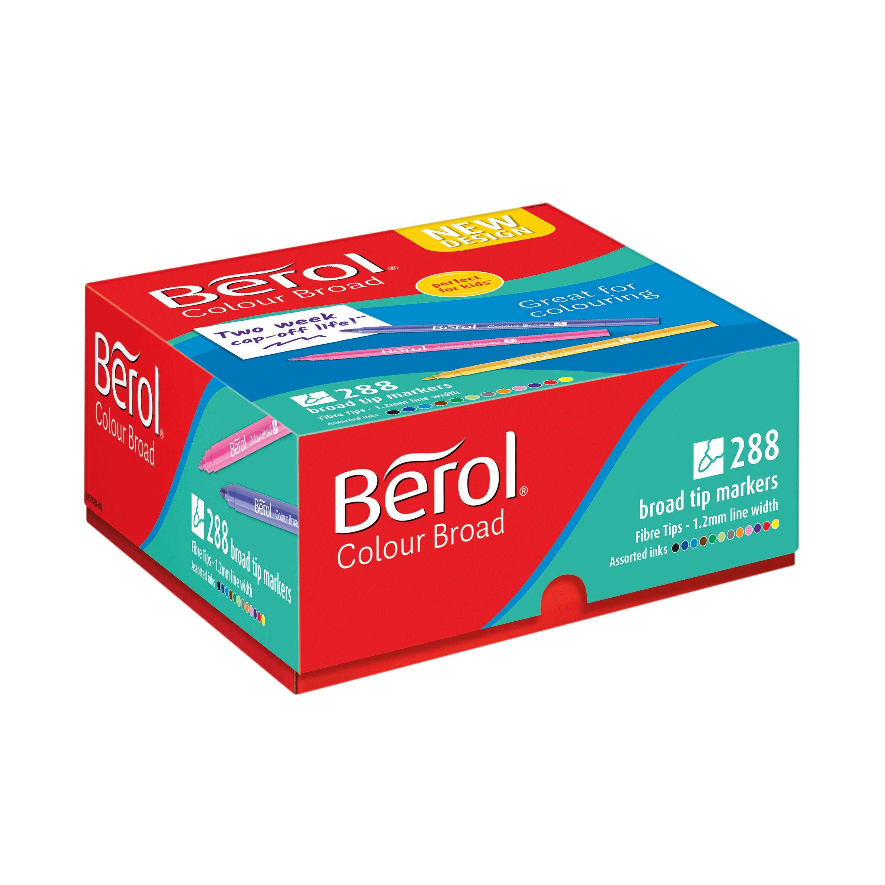 Berol Colour Broad Class Pack Assorted – (Pack of 288)
