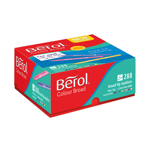 Berol Colour Broad Class Pack Assorted – (Pack of 288)
