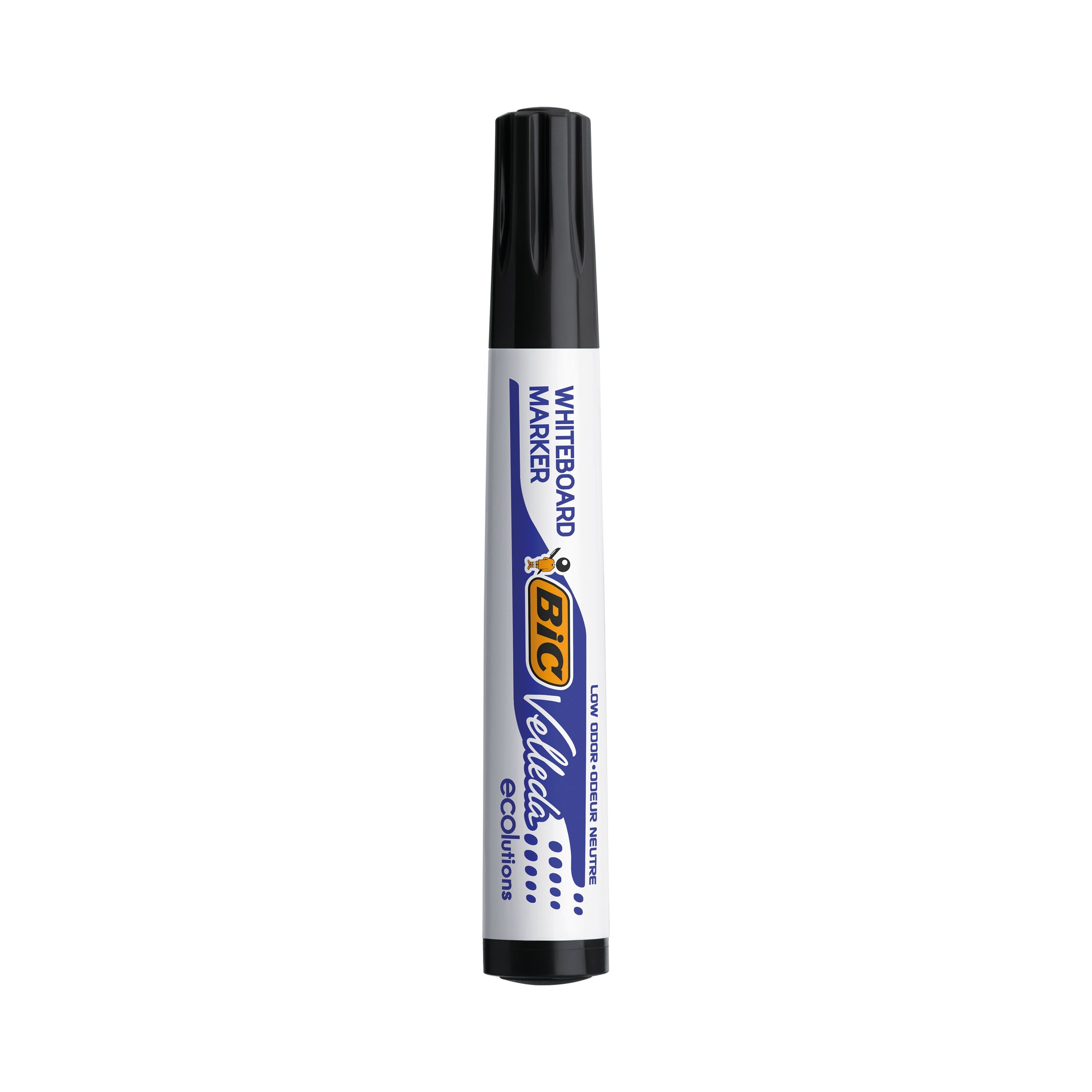 Bic Velleda 1751 Drywipe Marker Black – (Pack of 12)