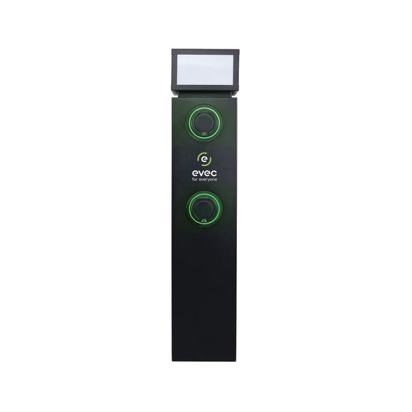 Evec Electric Vehicle Dual Charger Pedestal Type 2 Sockets 22kw Edp02