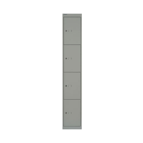 Bisley 4 Door Locker 305x457x1802mm Goose Grey By02537