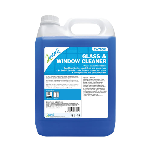 2WORK Glass And Window Cleaner 5 Litre