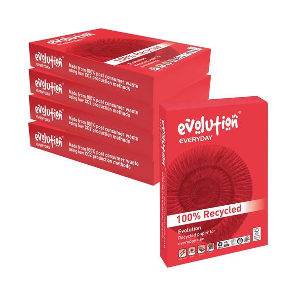 Evolution Everyday A4 Recycled Paper 75gsm White (pack Of 2500) Eve2175
