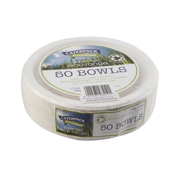 Caterpack Super Rigid 7 Inch 12oz Biodegradable Bowls (pack Of 50) 3866
