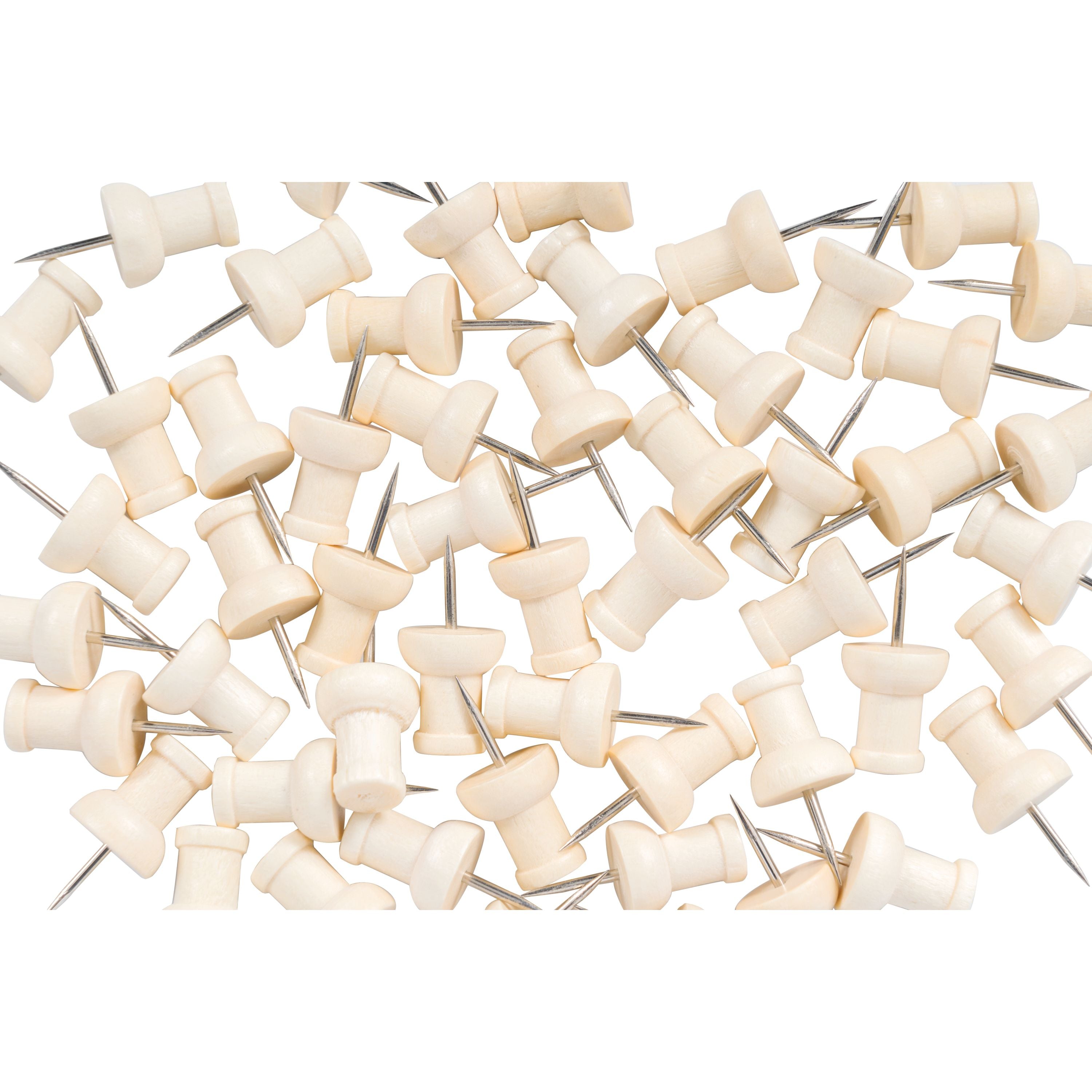 Bi-office Wooden Push Pins – (Pack of 20)