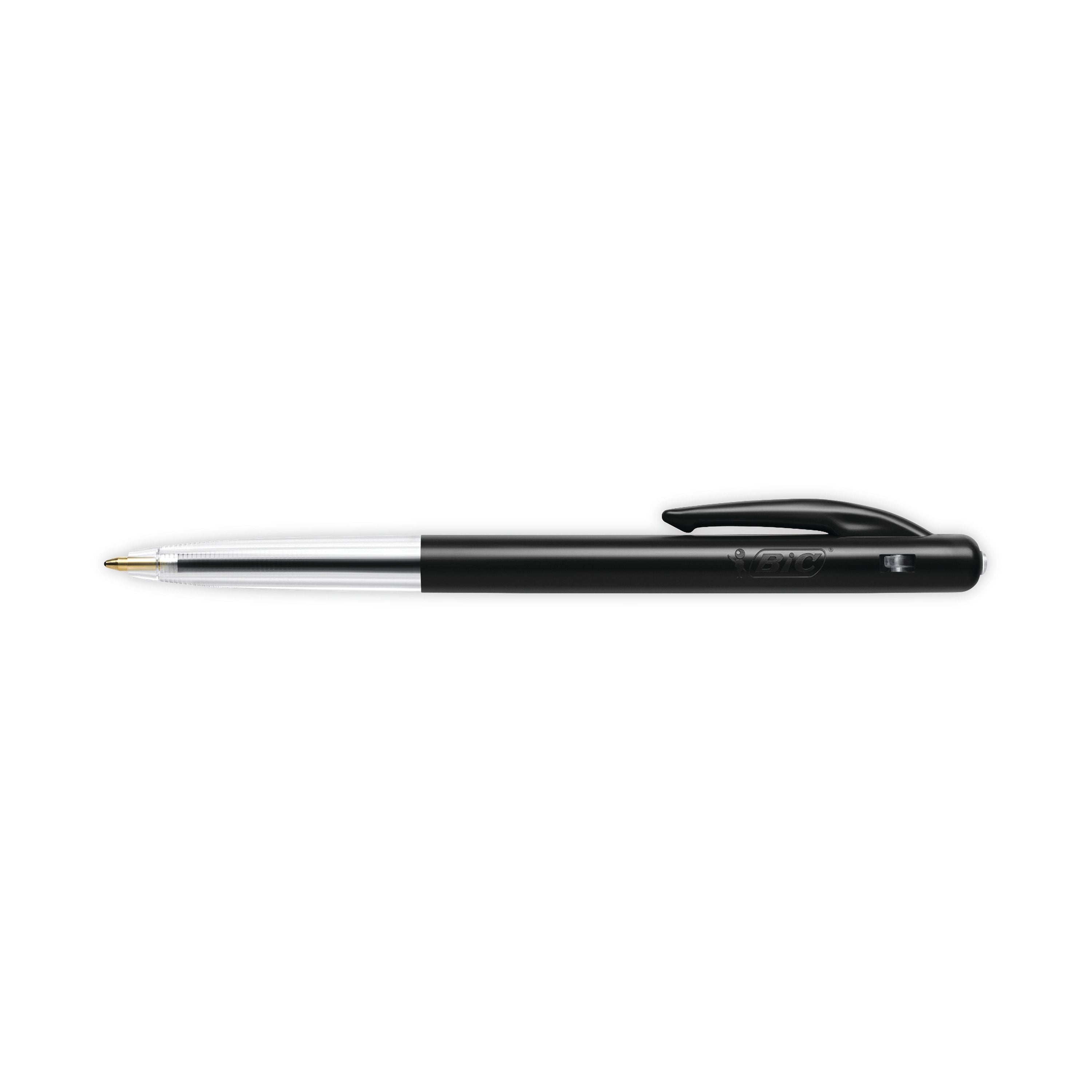 Bic M10 Clic Retractable Ballpoint Pen Medium Black - (Pack of 50)