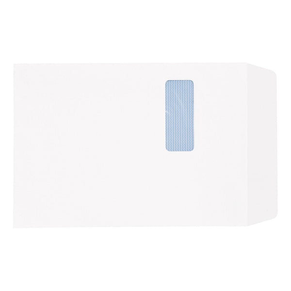 5 Star Office Envelopes Pocket Self Seal Window 90gsm C4 324x229mm White  (Pack of 250)
