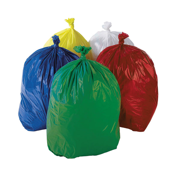 2WORK Medium Duty Refuse Sack Blue  (Pack of 200)