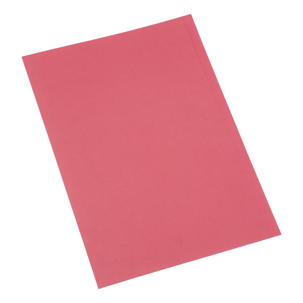 5 Star Office Square Cut Folder Recycled 250gsm Foolscap Red - (Pack of 100)