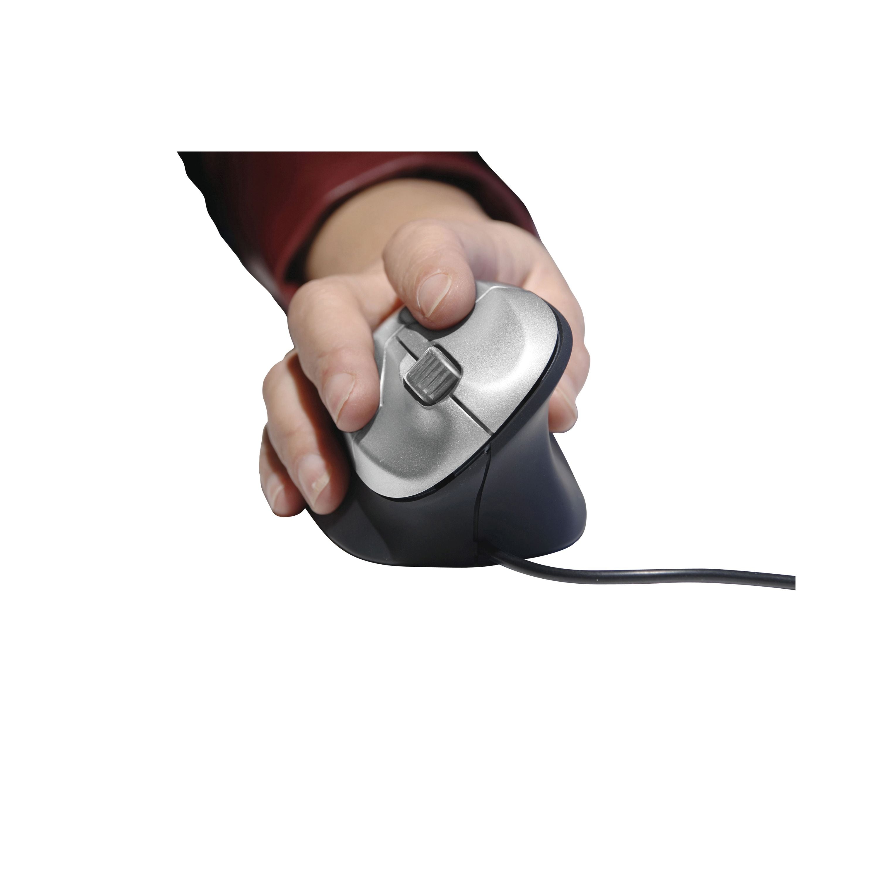 Bakkerelkhuizen Vertical Grip Mouse Wired Right Handed Silver/black Bnegm