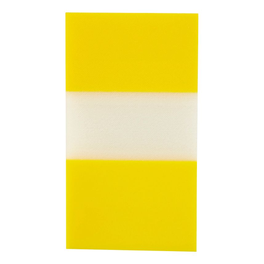 5 Star Office Standard Index Flags 25x45mm Yellow - (Pack of 5)