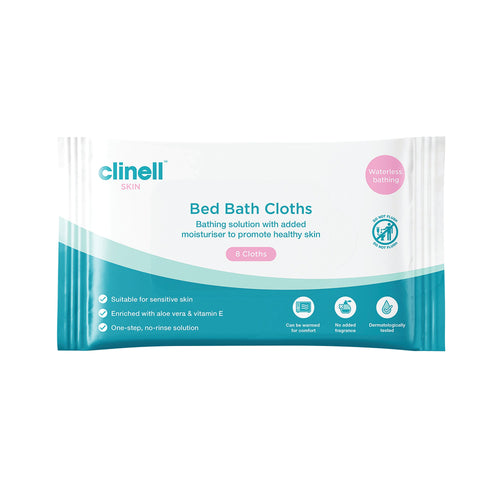 Clinell Carell Bed Bath Wipes X8 Wipes (pack Of 24) Cbb8