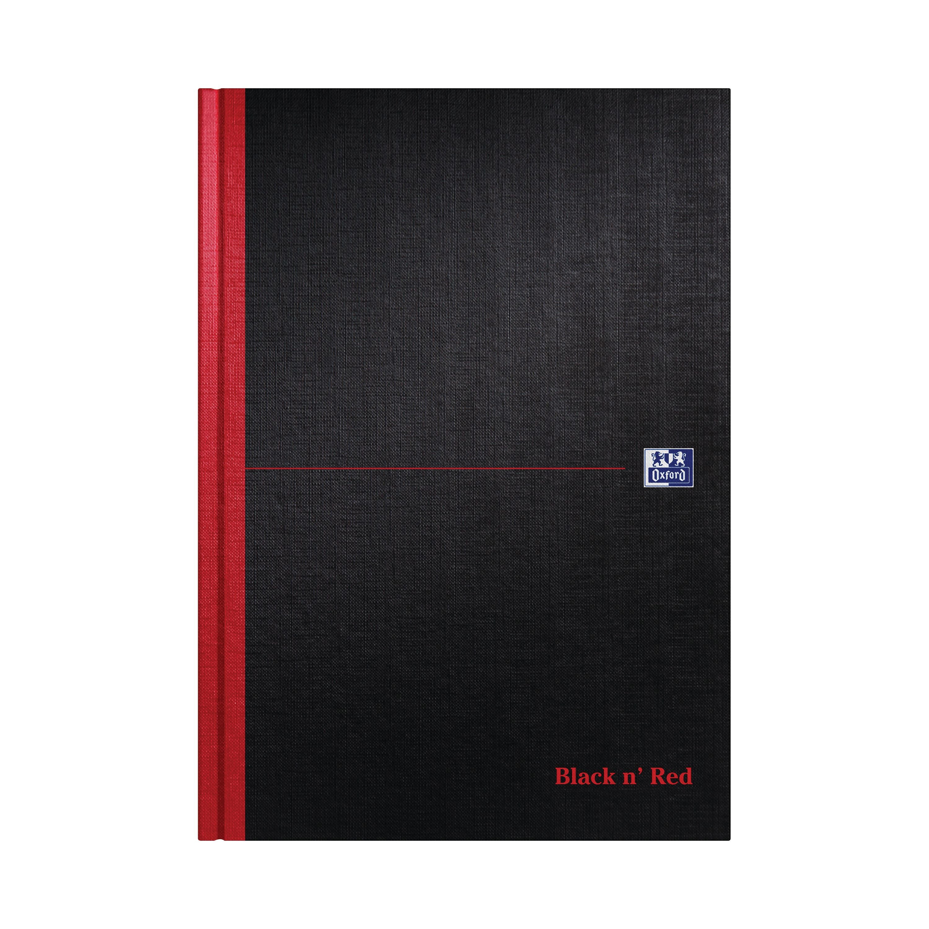 Black N Red Casebound Narrow Ruled Hardback Notebook A4 – (Pack of 5)