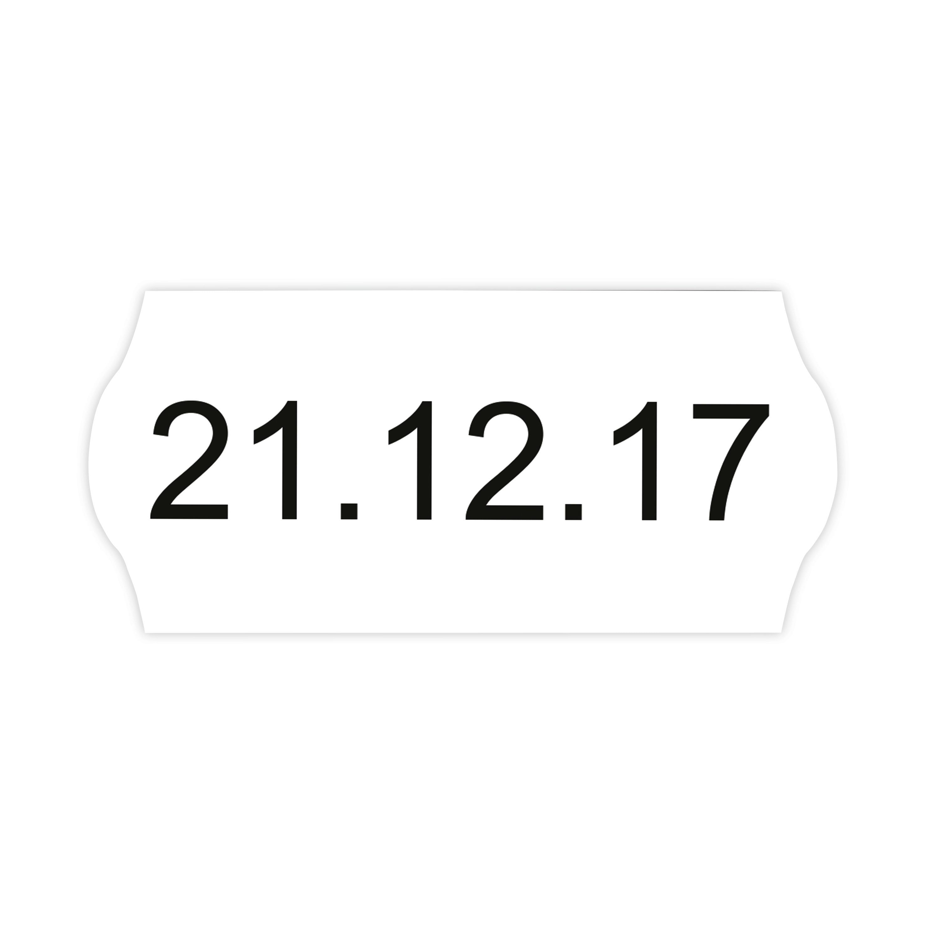 Avery Dennison 1-line Permanent Label 12x26mm White – (Pack of 15000)