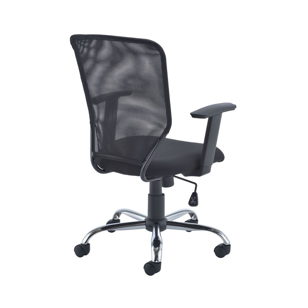 First High Back Task Chair 600x600x940-1030mm Mesh Back Black Kf74832