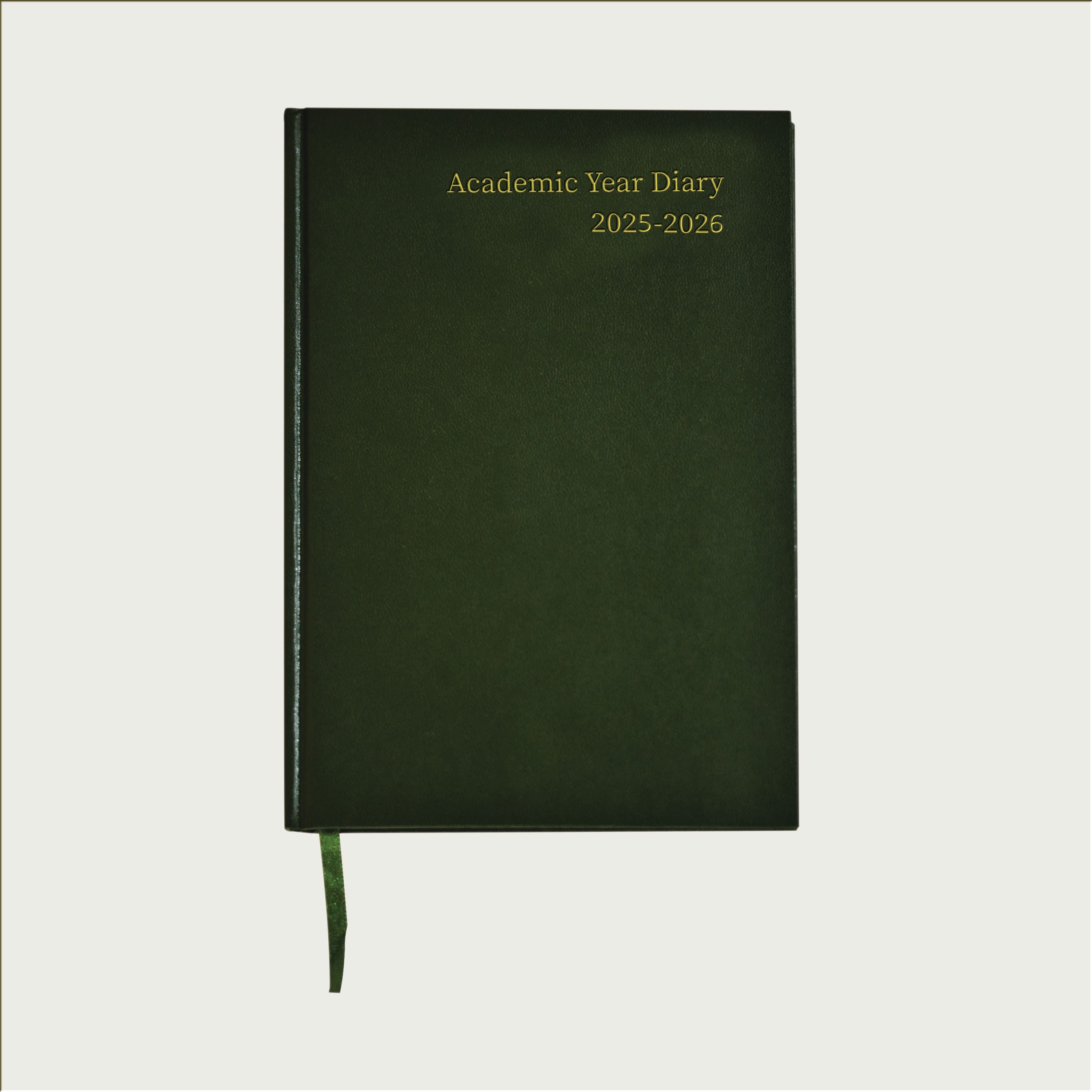 5 Star Academic Diary Week To View A5 Green 2025-2026 Kf3a5agn25