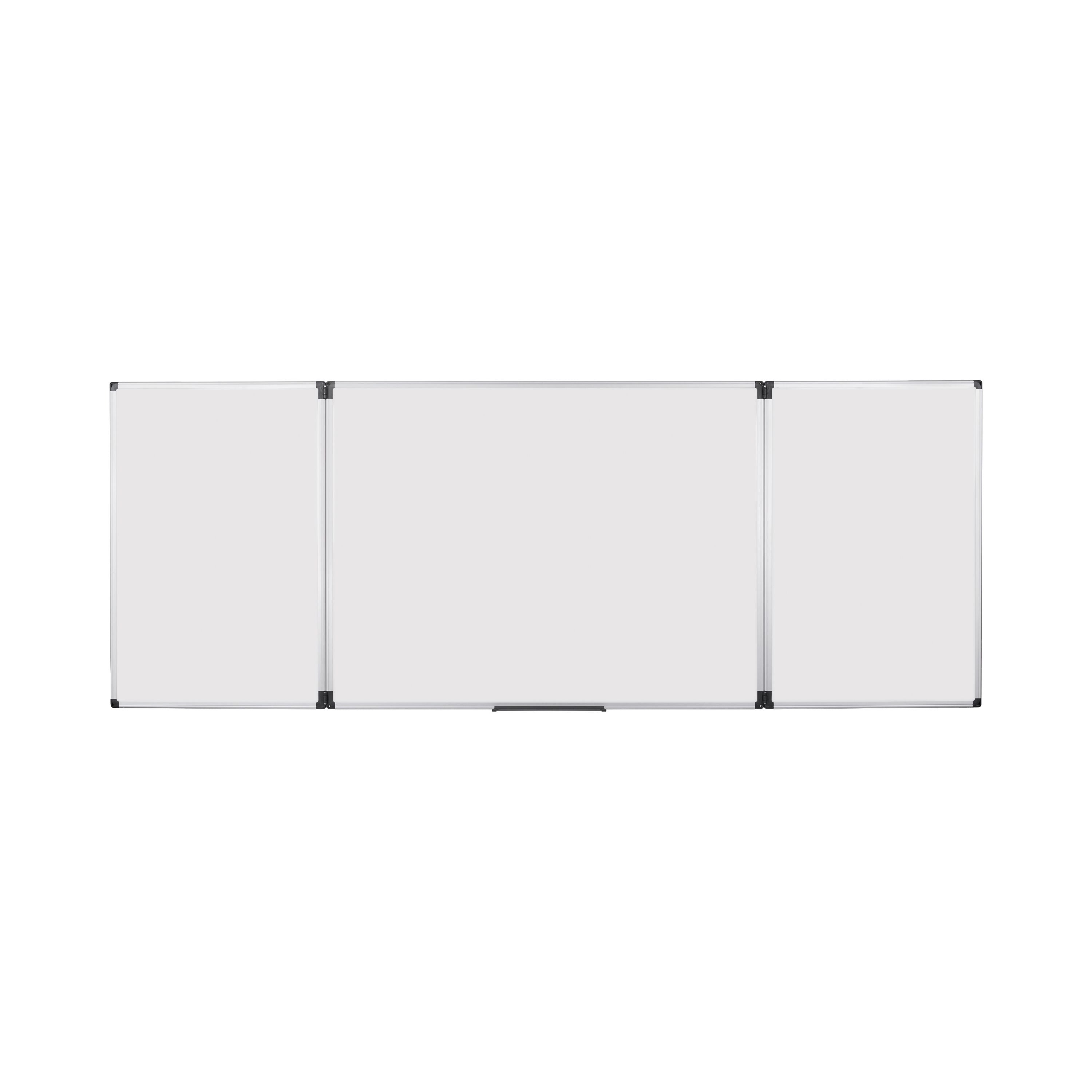 Bi-office Maya Trio Magnetic Lacquered Steel Surface Aluminium Frame 120x90cm Tr02020509170