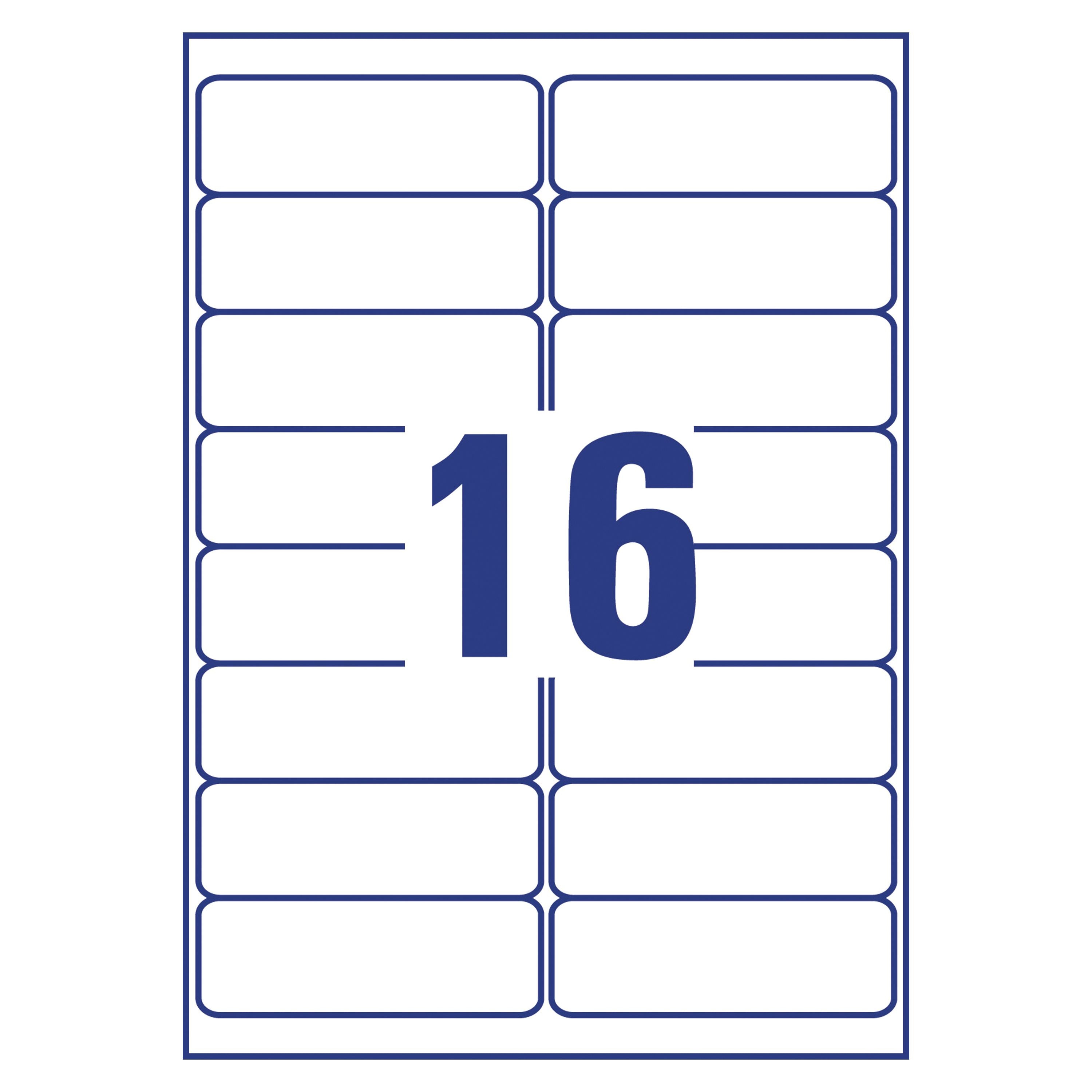 Avery Laser Labels Recycled 16 Per Sheet White Lr7162-100 – (Pack of 1600)