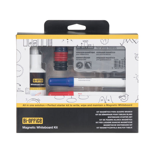 Bi-office Drywipe Magnetic Whiteboard Kit Kt1010
