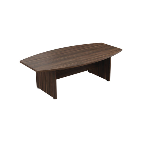 Avior Executive Boardroom Meeting Table 2400x1250x750mm Dark Walnut