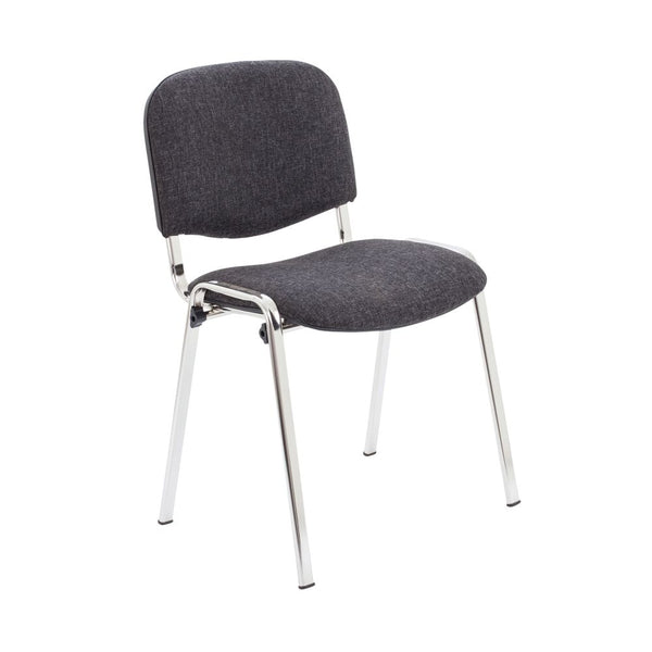 First Ultra Multipurpose Stacking Chair 532x585x805mm Charcoal Kf74894
